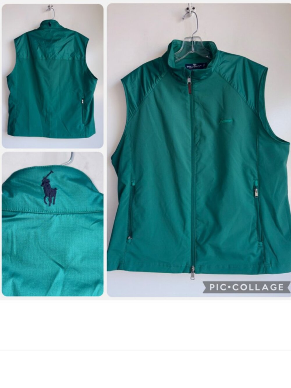 POLO Golf Ralph Lauren Windbreaker Vest Men's Large